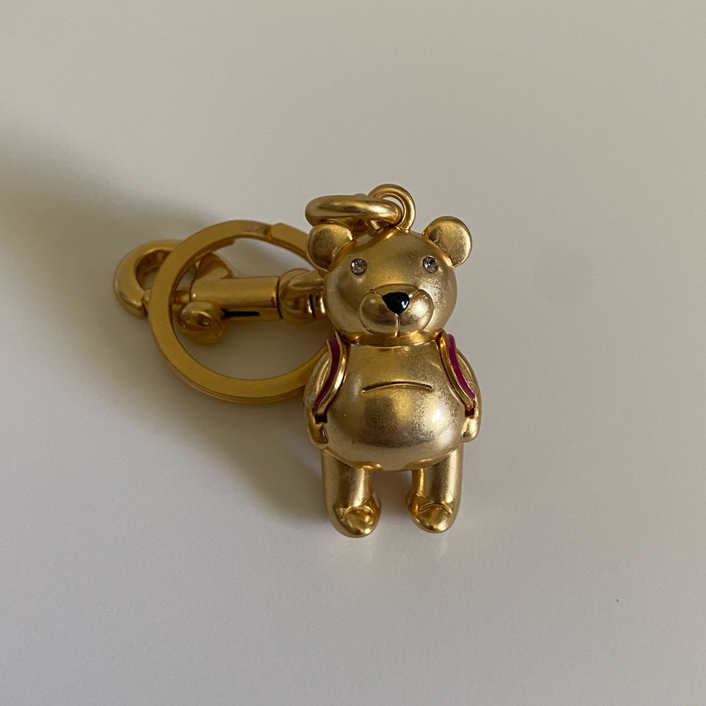 Coach Gold Bear Keychain